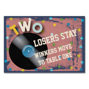 Bunco Rock and Roll Table Card #2