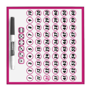 Bunco Score Board - Pink