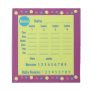 bunco score pad or score card - polka dots