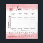 Bunco Score Pad - Pink Flamingo Tropical Fun<br><div class="desc">This  pretty tropical pink flamingo Bunco score pad is sure to be a hit at your next girls night out Bunco or Bunko game night. Pretty,  chic and stylish pink flamingo all dressed up with a pink hibiscus flower.</div>