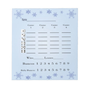 Personalized Game Score Pad – Moon Mippy