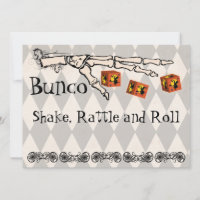 Bunco - Skeleton Hand Invitation