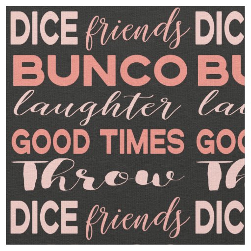 Bunco Subway Art Black Pink Novelty Fabric