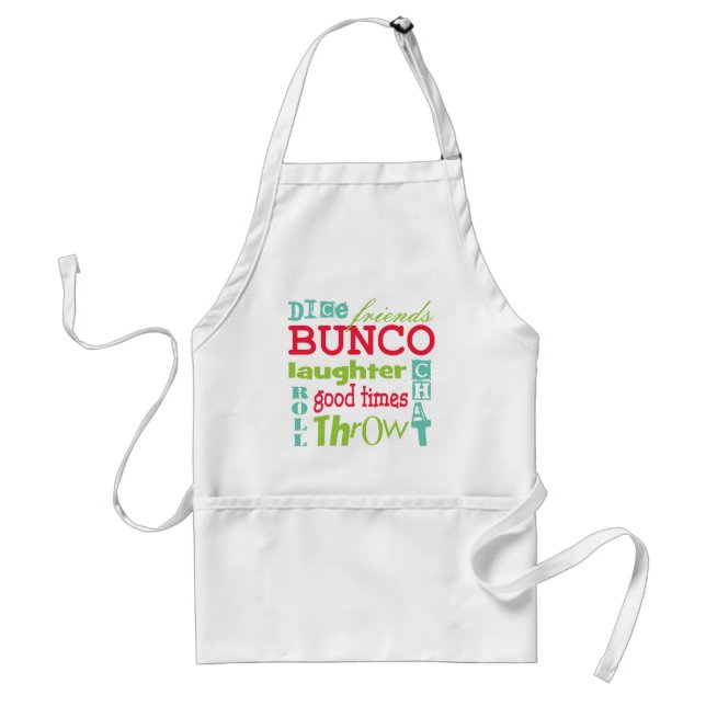 Bunco Subway Art Design By Artinspired Adult Apron (Front)