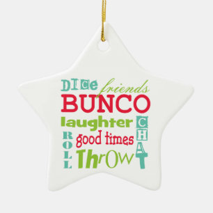 Bunco Subway Art Design By Artinspired Ceramic Ornament