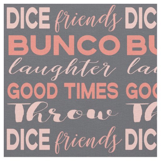 Bunco Subway Art Gray Pink Novelty Fabric