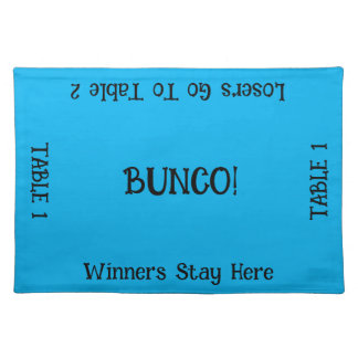 Bunco Table 1 (8 player) Cloth Placemat