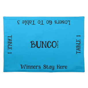 Bunco Table 1 Cloth Placemat