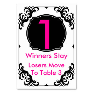 Bunco Table Cards & Place Cards | Zazzle