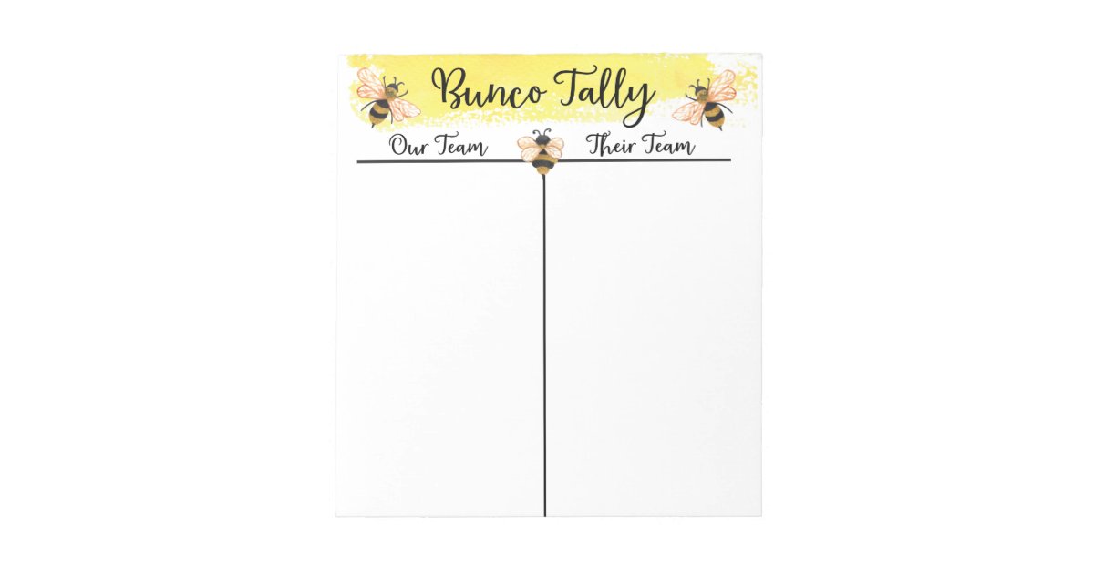 bunco-table-tally-score-sheet-bee-notepad-zazzle