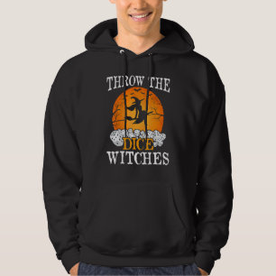 Bunco Throw The Dice Witches Bunco Game  Halloween Hoodie