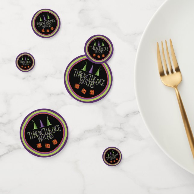 Bunco Throw The Dice WItches Game Night Party Confetti (Group)