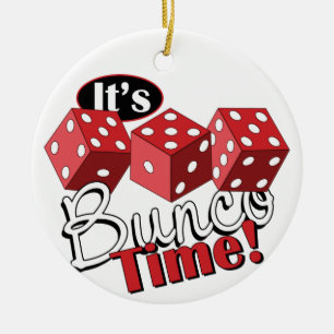 Bunco TIme Ceramic Ornament