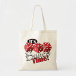 Bunco TIme Tote Bag<br><div class="desc">Bunco starts with a roll of the dice!  What a fun visual for a favorite game night.</div>