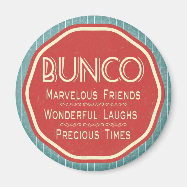 Bunco Vintage Emblem Magnet (Front)