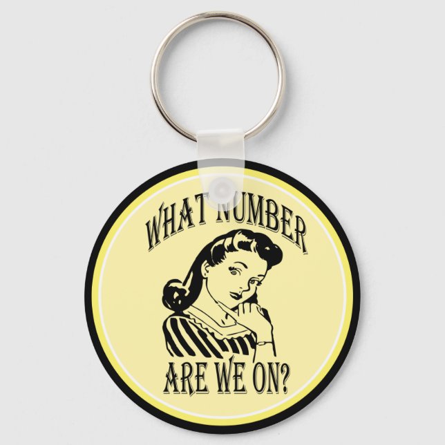 Bunco What Number Are We On #2 Keychain (Front)