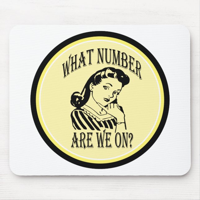 Bunco What Number Are We On #2 Mouse Pad (Front)