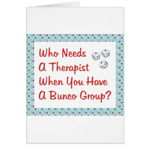 bunco who needs a therapist cards