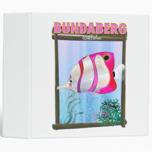 Bundaberg Australia travel poster 3 Ring Binder