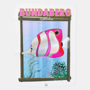Bundaberg Australia travel poster Baby Blanket