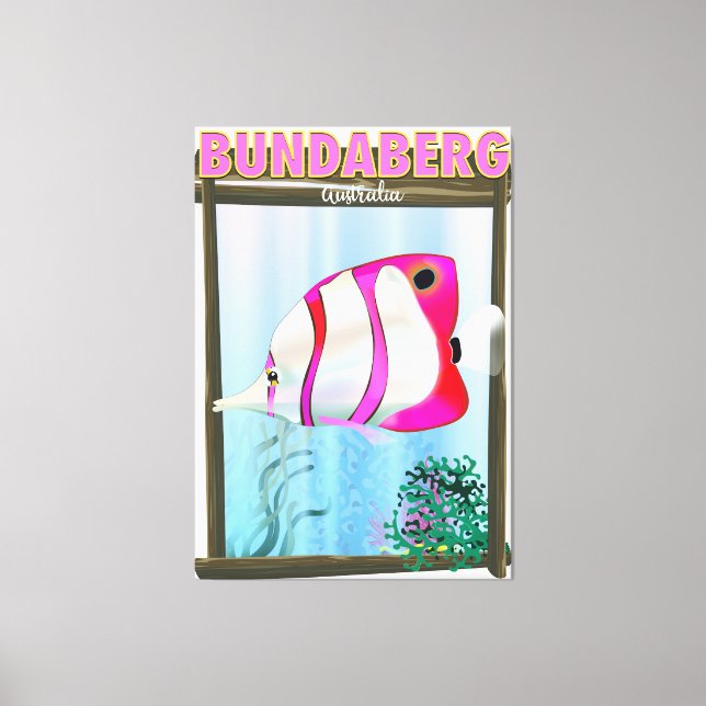 Bundaberg Australia travel poster Canvas Print (Front)