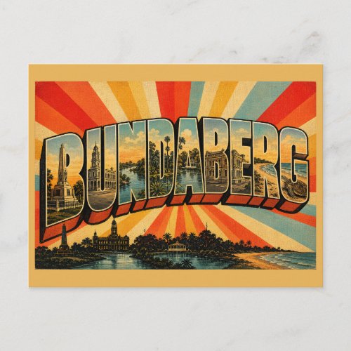 Bundaberg Queensland Australia Heritage River City Postcard