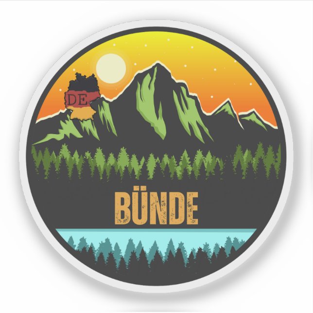 Bünde, Germany Sticker (Front)
