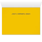 Bunderful World Beach Bunnies Cartoon Card (Inside Horizontal (Bottom))