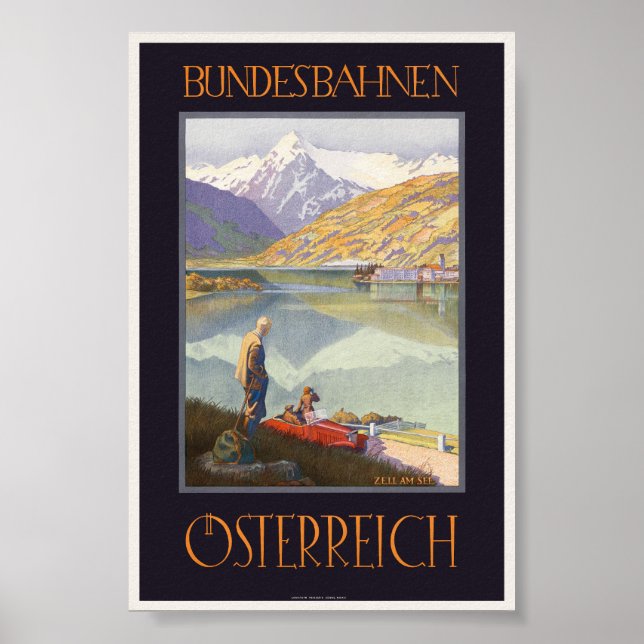 Bundesbahnen Österreich Vintage Travel Poster 192 (Front)