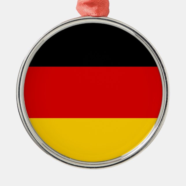 Bundesflagge Metal Ornament (Front)
