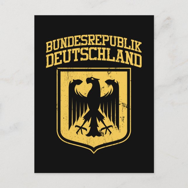 Bundesrepublik Deutschland / German Eagle Postcard (Front)