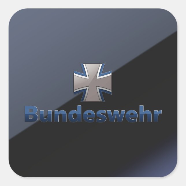 Bundeswehr Emblem Square Sticker (Front)