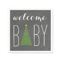Bundle Of Joy Chalkboard Pumpkin Fall Baby Shower Paper Napkins