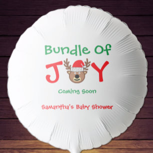 Bundle of Joy Christmas Baby Shower Balloon