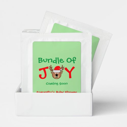 Bundle of Joy Christmas Baby Shower Tea Bag Drink Mix