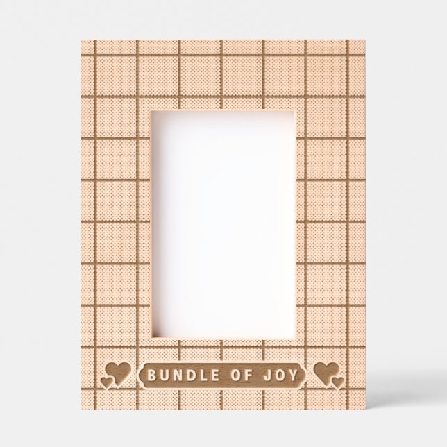 "Bundle of Joy" Custom New Baby Engraved Frames (Front)