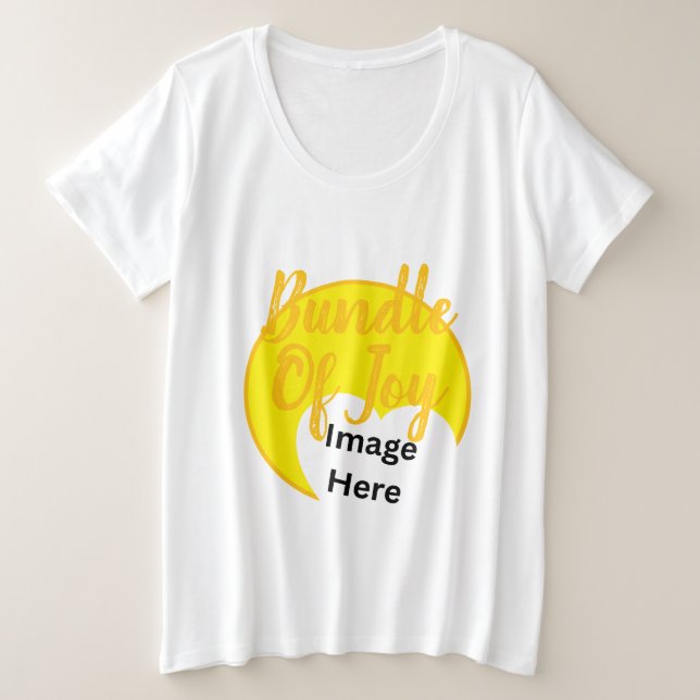 Bundle of Joy Custom Sonogram  Plus Size T-Shirt (Design Front)