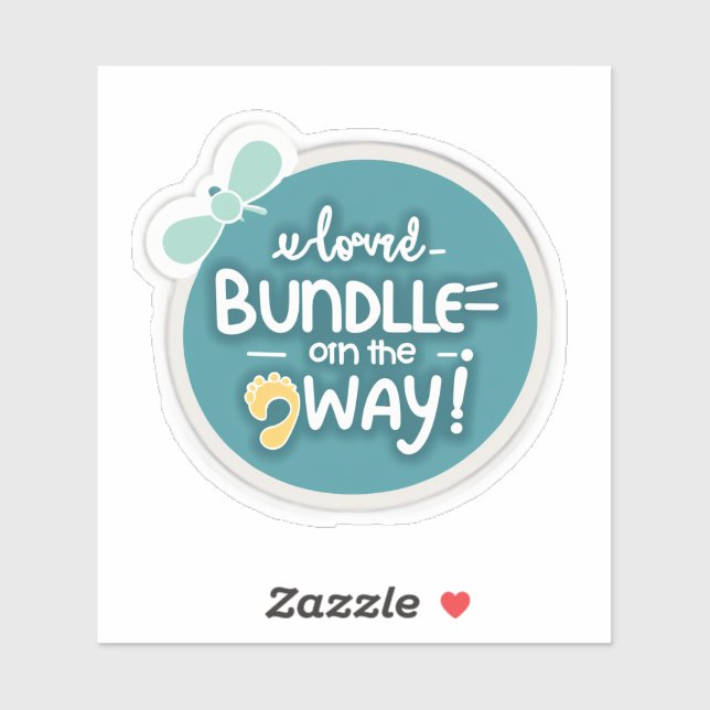 Bundle of Joy on the Way!" (Everyday, Gender-Neutr Sticker (Sheet)