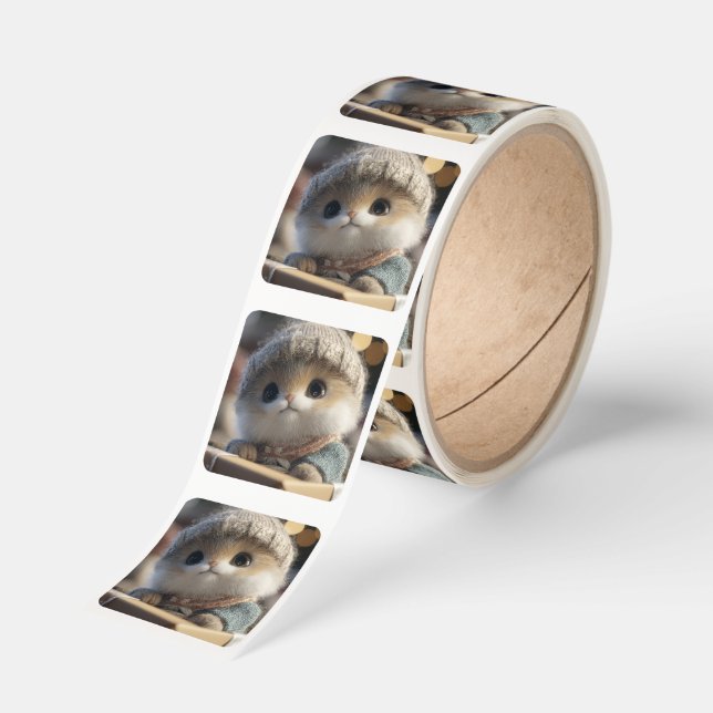 bundle of joy square sticker (Roll)