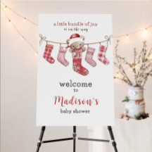 Bundle of Joy Winter Teddy Bear Baby Shower