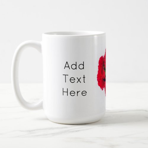 Bundle of Red Carnation Flowers Coffee Mug