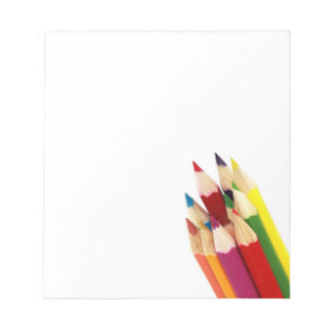 Bundled Colored Pencils Notepad