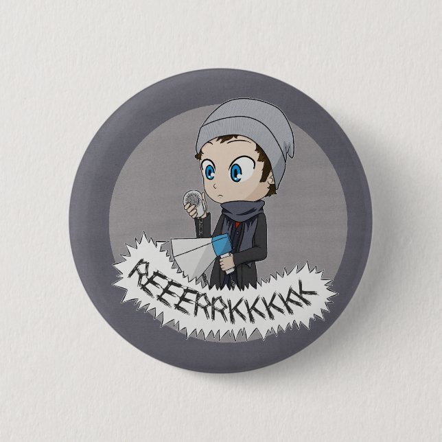 Bundled Misha Pinback Button (Front)