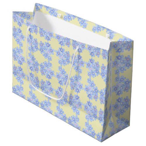 Bundles of Blue Bouquets Large Gift Bag