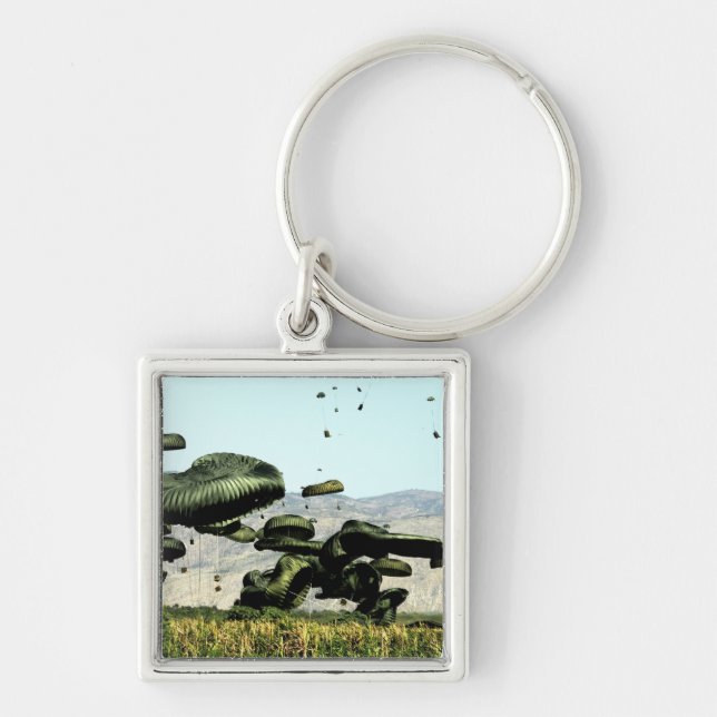 Bundles of food and water are air delivered keychain (Front)