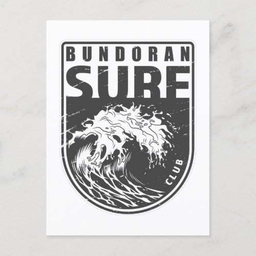 Bundoran Surf Club Ireland Emblem Postcard