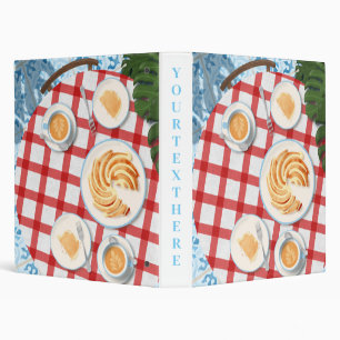 Bundt Cake and Coffee for Two 3 Ring Binder