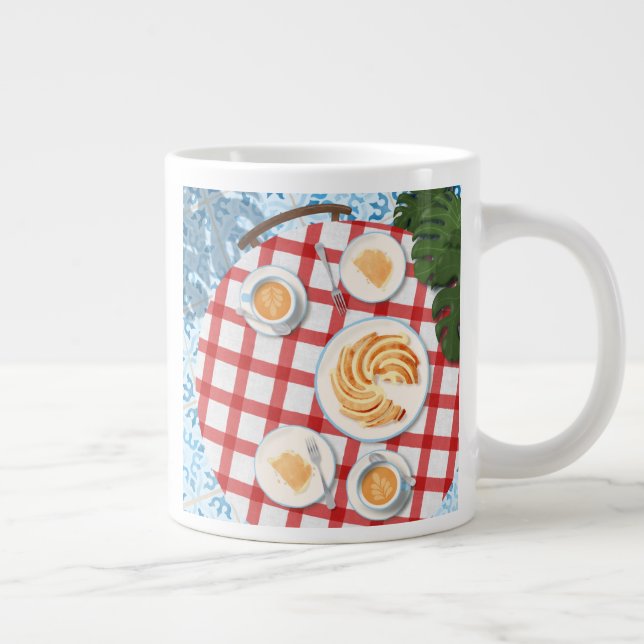 Bundt Cake and Coffee for Two Giant Coffee Mug (Right)