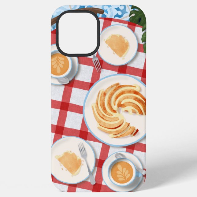Bundt Cake and Coffee for Two Iphone Case (Back)