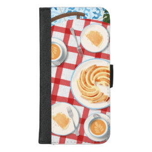 Bundt Cake and Coffee for Two iPhone 8/7 Plus Wallet Case